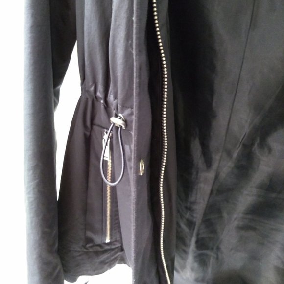 ZARA Navy Funnel Neck Anorak - Picture 5 of 9